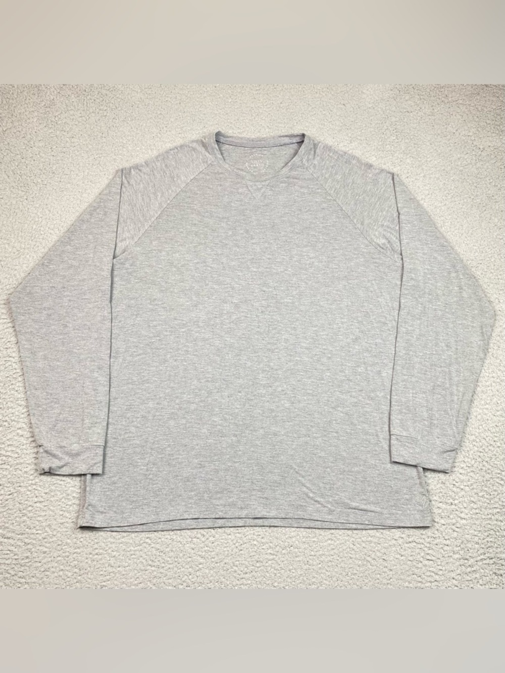 Cozy Earth Lounge T Shirt Men's Size L Gray Long Sleeve Stretch Bamboo Large EUC